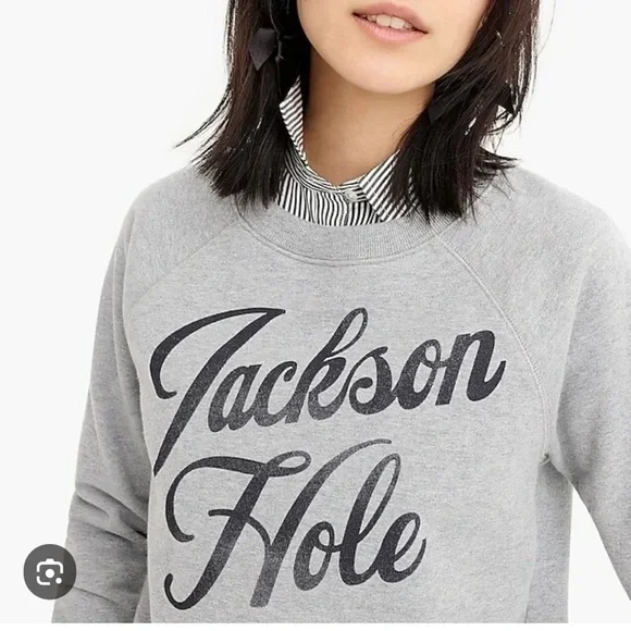 Gray Women's Crew Neck Sweater - Picture 3 of 9